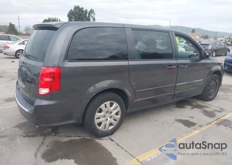 2016 Dodge Grand Caravan American Value Pkg из США, поврежденный, VIN 2C4RDGBG4GR337317